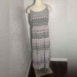 Torrid Black and White Sleeveless Maxi Sundress